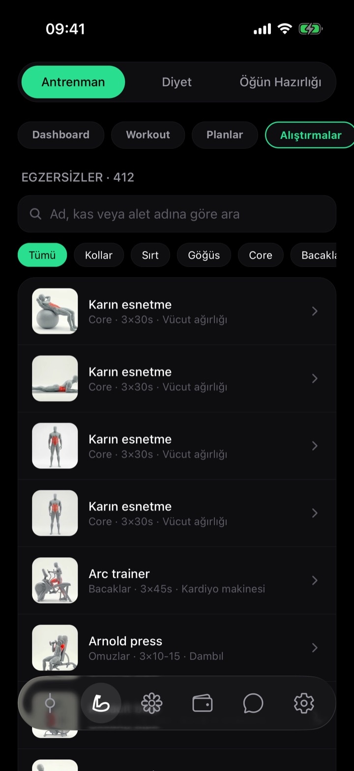 Video önizlemeli Gosifi egzersiz kütüphanesi